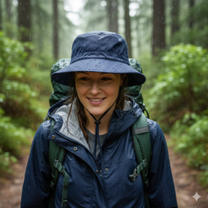 waterproof rain hats for women hiking in rainy weather