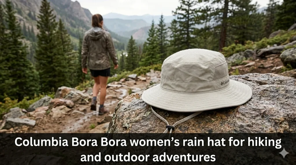 Columbia Bora Bora women’s rain hat for hiking and outdoor adventures