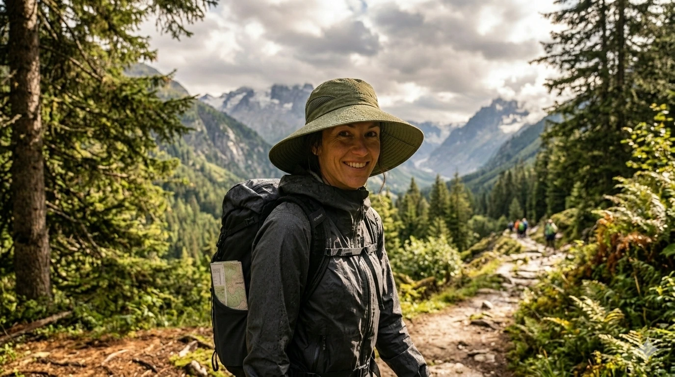 foldable rain hat for travel