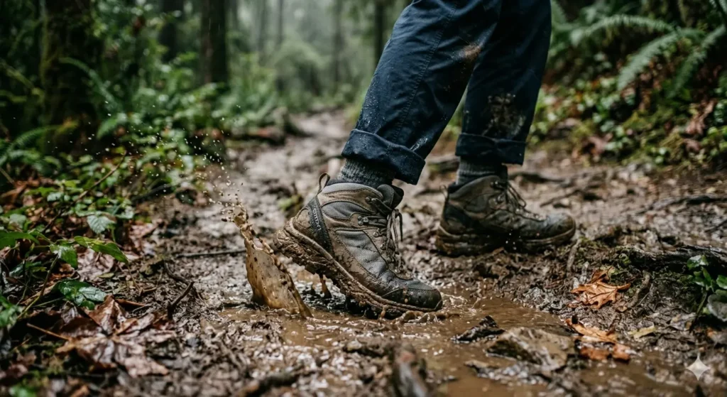 waterproof hiking shoes for muddy and wet conditions