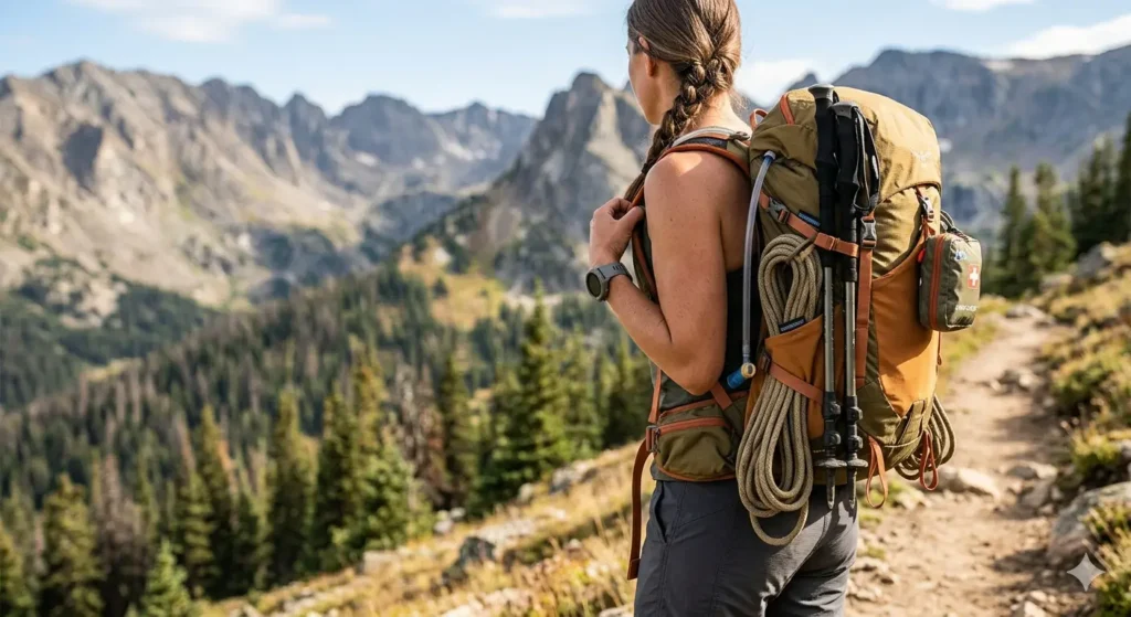 Lightweight hiking backpack for Colorado day hikes