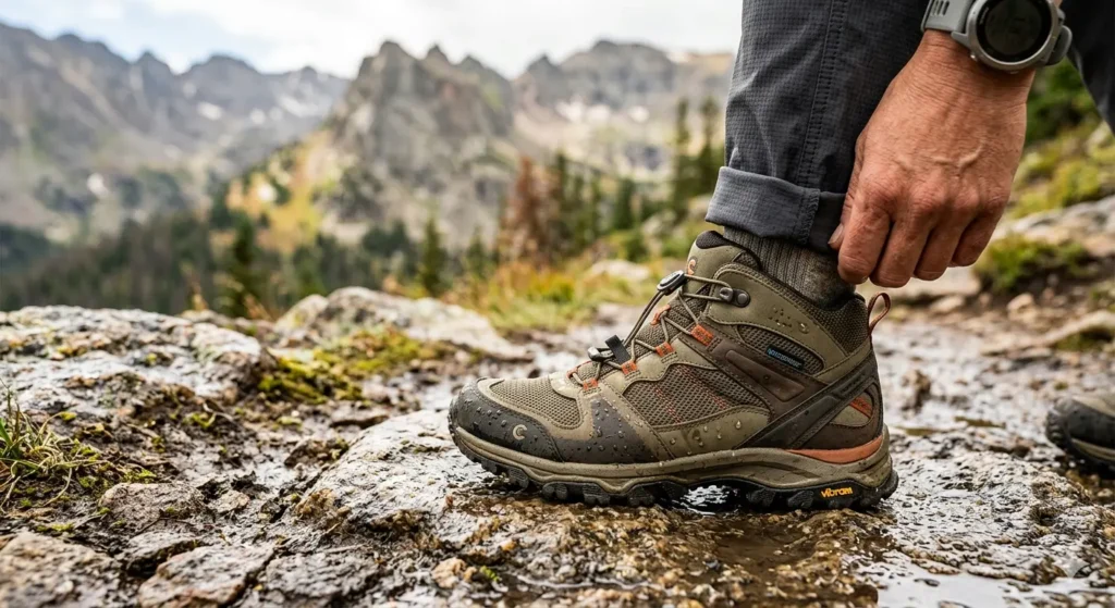 Waterproof hiking shoes for rocky Colorado mountain trails