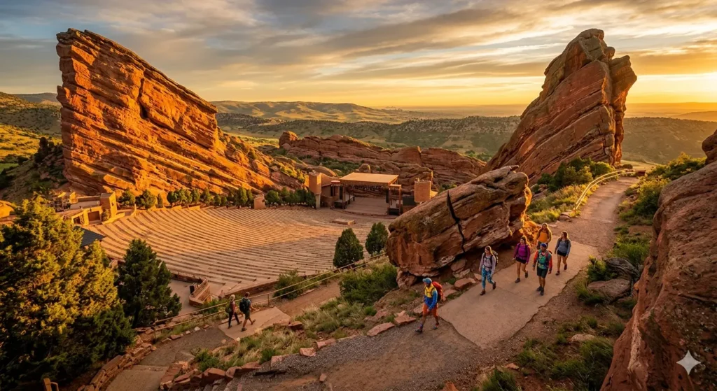 Red Rocks Park hiking trails near Denver Colorado